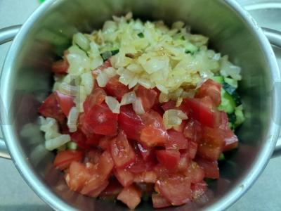 Salotas su pievagrybiais ir rūkytomis vištienos krūtinėlėmis Žingsnis 5