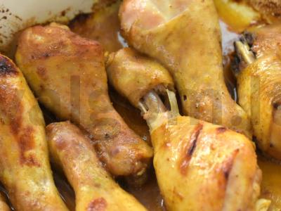 Vištienos blauzdelės medaus-sojų marinate orkaitėje Žingsnis 4