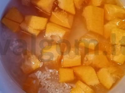 Ryžių košė su moliūgu Žingsnis 1