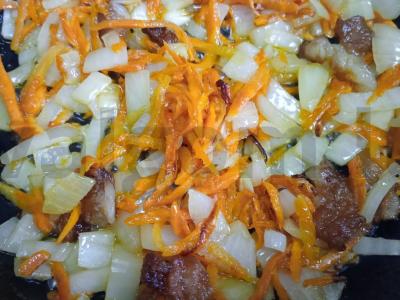 Raudona lęša su jautiena ir daržovėmis Žingsnis 3