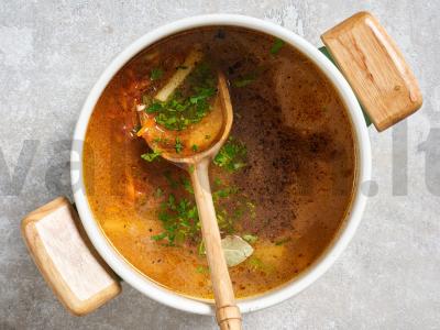 Klasikinis Leningrado raugintas sriuba Žingsnis 12