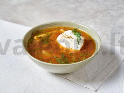 Klasikinis Leningrado raugintas sriuba pagrindine nuotrauka