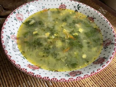 Pavasarinis dilgėlių sriuba pagrindine nuotrauka