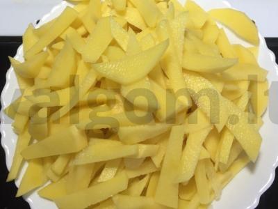 Kepta bulvė su vištienos kepenėlėmis Žingsnis 5