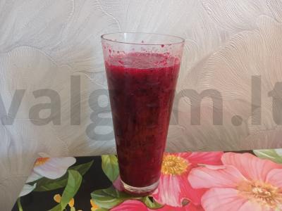 Burokėlių ir pitahajos smoothie pagrindine nuotrauka