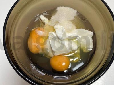 Blynų ritinėliai su karamelės skoniu Žingsnis 1