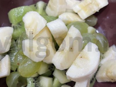 Vaisių salotos „Žaliasis princas“ Žingsnis 3