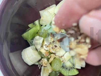 Vaisių salotos „Žaliasis princas“ Žingsnis 5