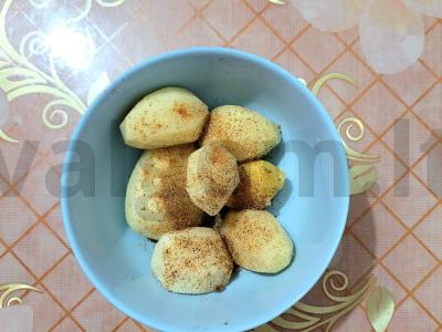 Kvapnus bulvės su bekonu orkaitėje Žingsnis 1