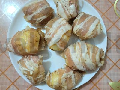 Kvapnus bulvės su bekonu orkaitėje Žingsnis 2