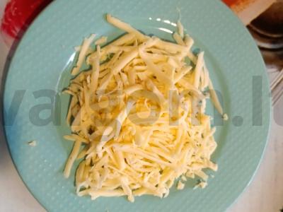 Salotas su ivasi ir kalmaru „Mano žuvis“ Žingsnis 1