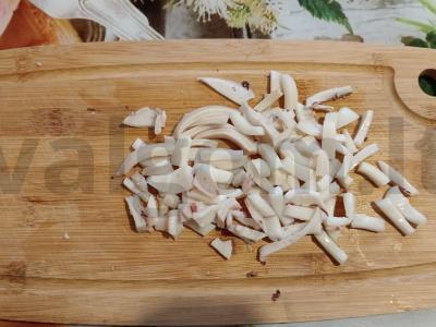 Salotas su ivasi ir kalmaru „Mano žuvis“ Žingsnis 7