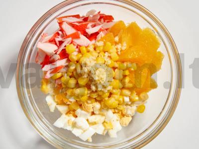 Karališkas salotas su apelsinais Žingsnis 4