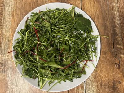 Salotas su pomidorais ir halumi sūriu Žingsnis 2