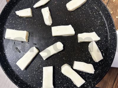 Salotas su pomidorais ir halumi sūriu Žingsnis 6