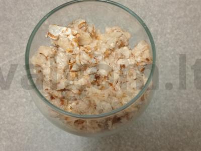 Varškės desertas su medumi ir mėlynėmis Žingsnis 5