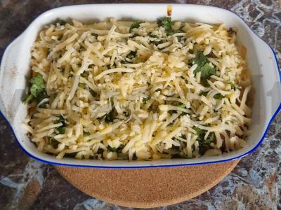 Brokolių ir kiaušinių apkepas Žingsnis 6