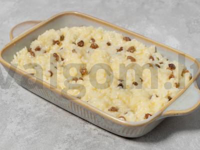 Saldus ryžių apkepas su razinomis Žingsnis 5