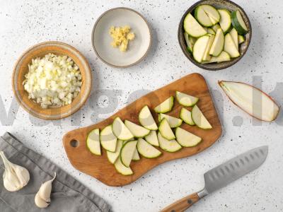 Makaronai su krevetėmis ir žolelėmis Žingsnis 4