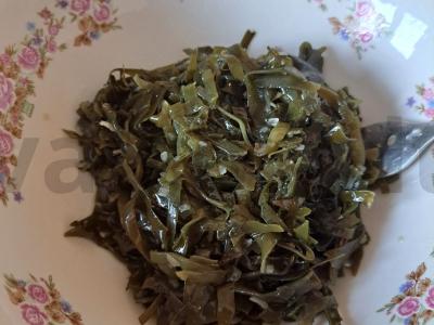 Jūros kopūstų salotos su kiaušiniais Žingsnis 4