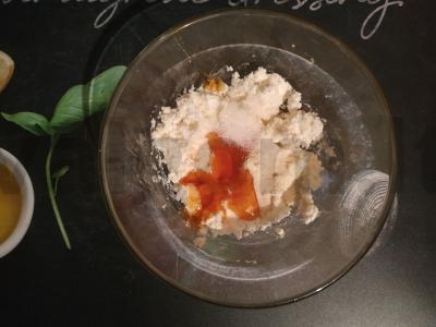 Keptas obuolys su varške desertui Žingsnis 1