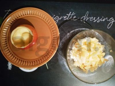 Keptas obuolys su varške desertui Žingsnis 2