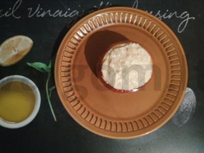 Keptas obuolys su varške desertui Žingsnis 3