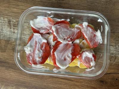 Keptas bulvės su sūriu ir pomidorais Žingsnis 4