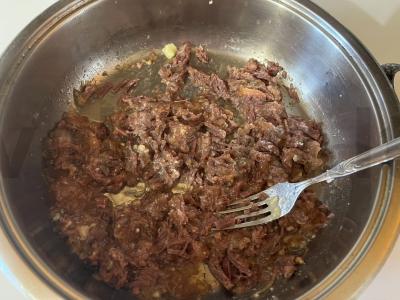 Skani makaronai su troškiniu Žingsnis 7