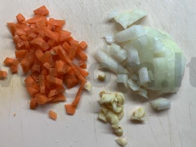 Žaliosios lęšiai ir pomidorų pasta sriuba Žingsnis 3