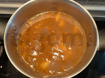 Žaliosios lęšiai ir pomidorų pasta sriuba Žingsnis 7