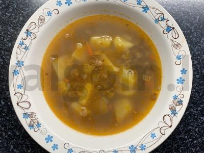 Žaliosios lęšiai ir pomidorų pasta sriuba Žingsnis 8