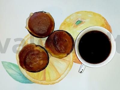 Riebalų neturintis varškės keksiukas pagrindine nuotrauka