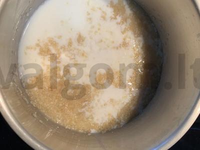 Kvietinė košė su kriauše be cukraus Žingsnis 3