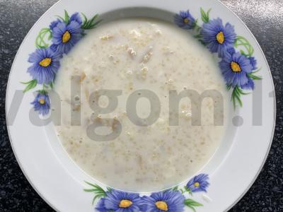 Kvietinė košė su kriauše be cukraus Žingsnis 5