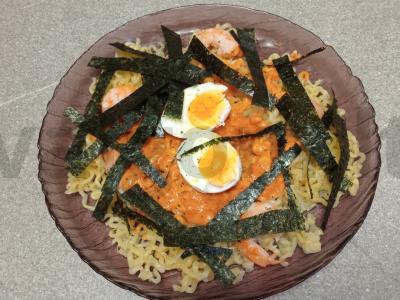 Greito paruošimo makaronai su krevetėmis aštriame grietinėlės padaže Žingsnis 7