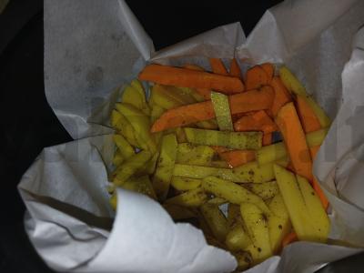 Keptas batatas su bulvėmis Žingsnis 3