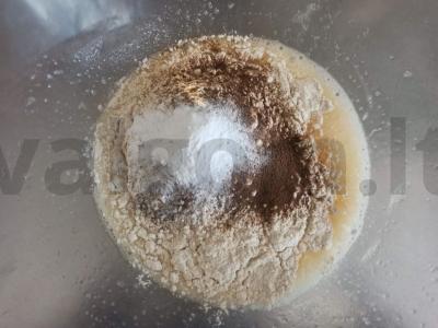 Švelnus biskvitas su cikorija ir kondensuotu pienu Žingsnis 2