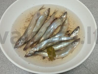 Šprotas aštriame marinate Žingsnis 4