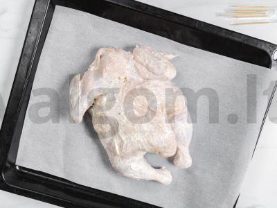 Įdaryta vištiena su blynais Žingsnis 9