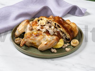 Įdaryta vištiena su blynais pagrindine nuotrauka