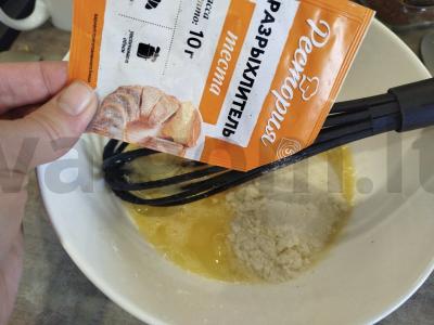 Birios varškės apkepas su džiovintomis abrikosais Žingsnis 6