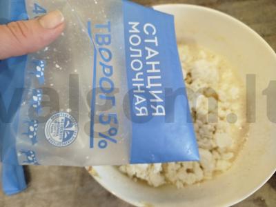 Birios varškės apkepas su džiovintomis abrikosais Žingsnis 8