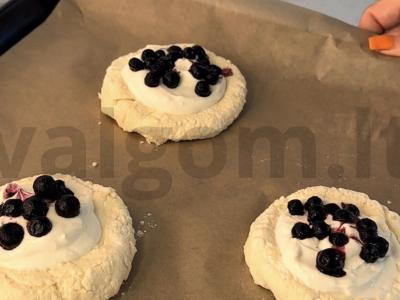 Didelis varškėčiai desertui Žingsnis 3