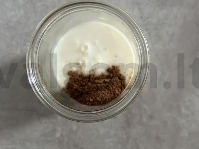 Šokoladinis kefyras Žingsnis 1