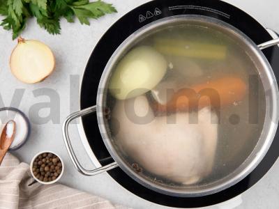 Lęšinių ir šoninės tyrė sriuba Žingsnis 1