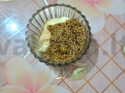 Rudai vištienos blauzdos majoneze ir prancūziškoje garstyčioje su bulvėmis Žingsnis 2