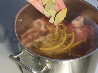 Borščas su švelnia jautiena ir jauna kopūstu Žingsnis 2