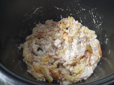 Kepta bulvė su grietine lėtoje viryklėje Žingsnis 9