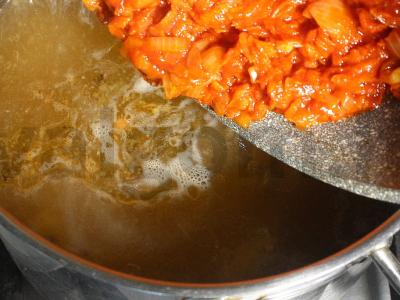 Borščas su švelnia jautiena ir jauna kopūstu Žingsnis 14